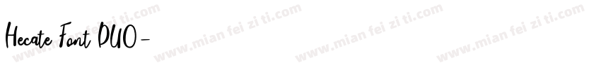 Hecate Font DUO字体转换